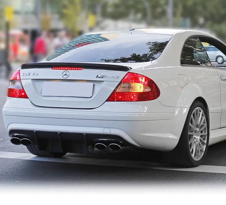 Спойлер за задно стъкло Mercedes W209 CLK (2003-2009) - черен гланц
