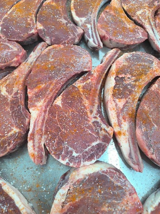 Стейк жылқы сиыр етінен