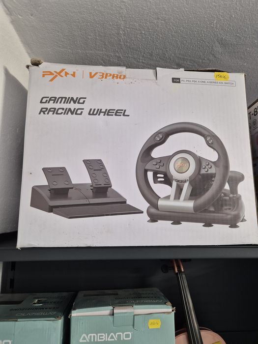 Volan gaming cu pedale - NOU!