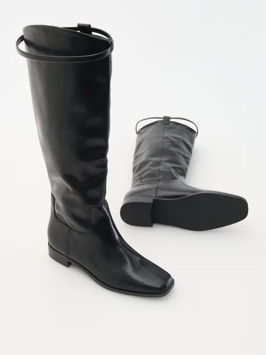 Cizme lungi inalte piele naturala noi Reserved 37,5