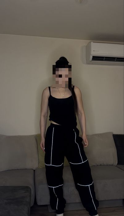 Черен спортен панталон Chase