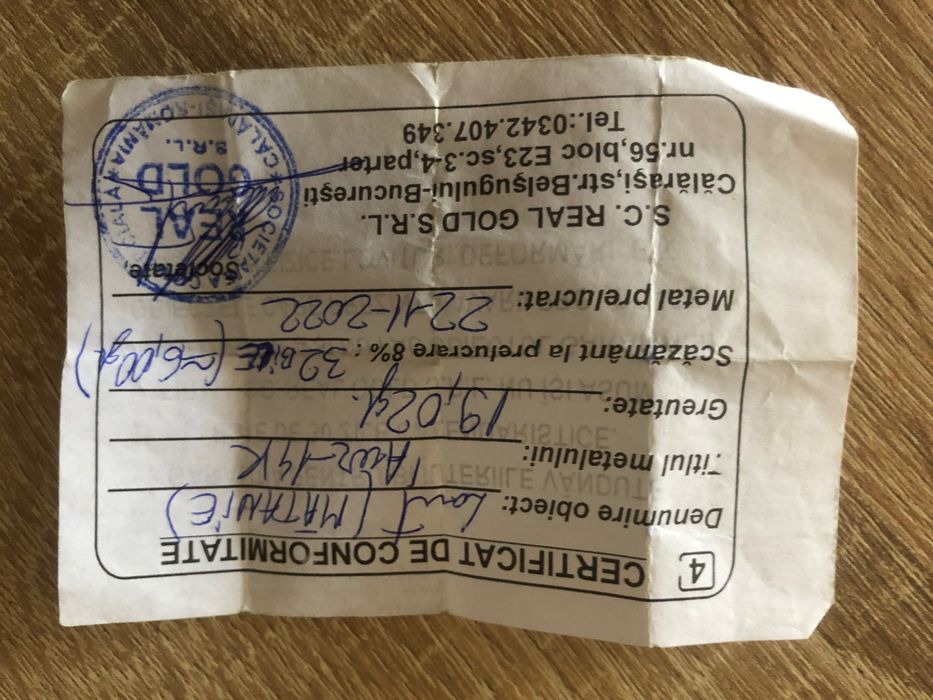 Vând lănțișor aur