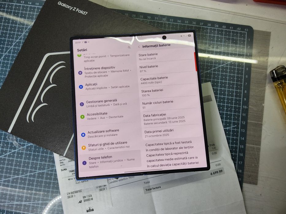 Samsung Z Fold 7 impecabil