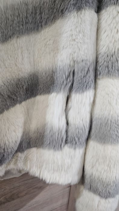 Шубка кролик рекс с капюшоном