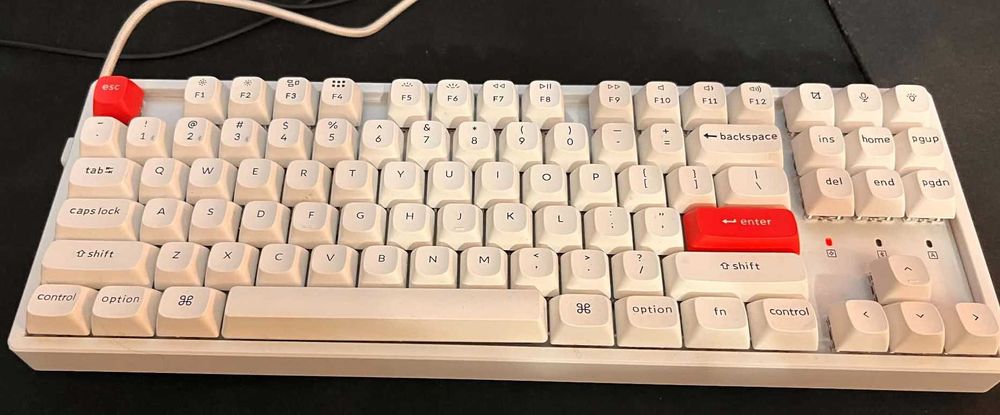 Keychron K8 Pro безжична механична клавиатура – бяла, TKL, комплект