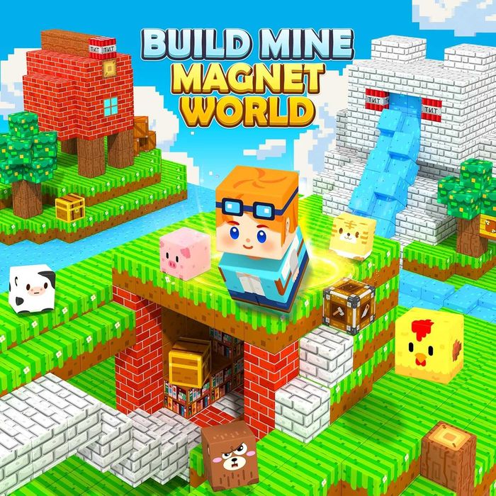 150 бр. магнитни блокчета - играчки за деца, 3+ години, STEM