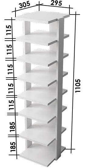 Обувница Алиса открытая и компактная