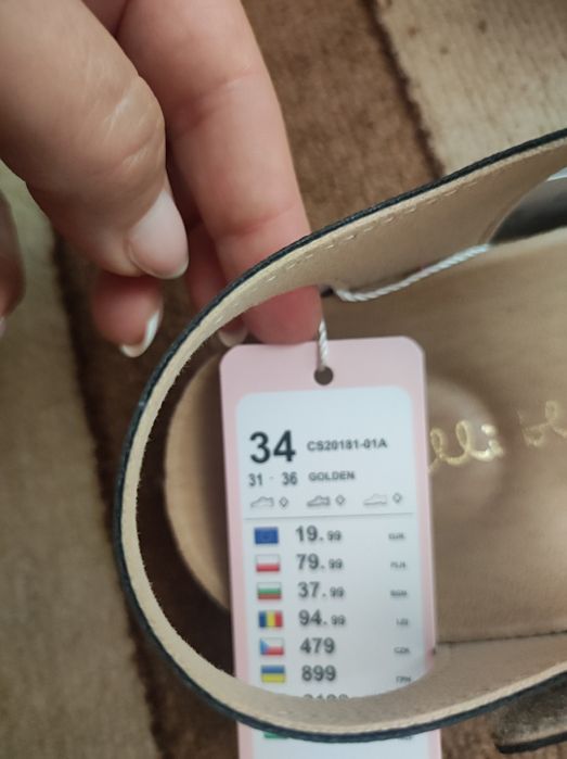 Детски сандали за момиче , 34 номер нови