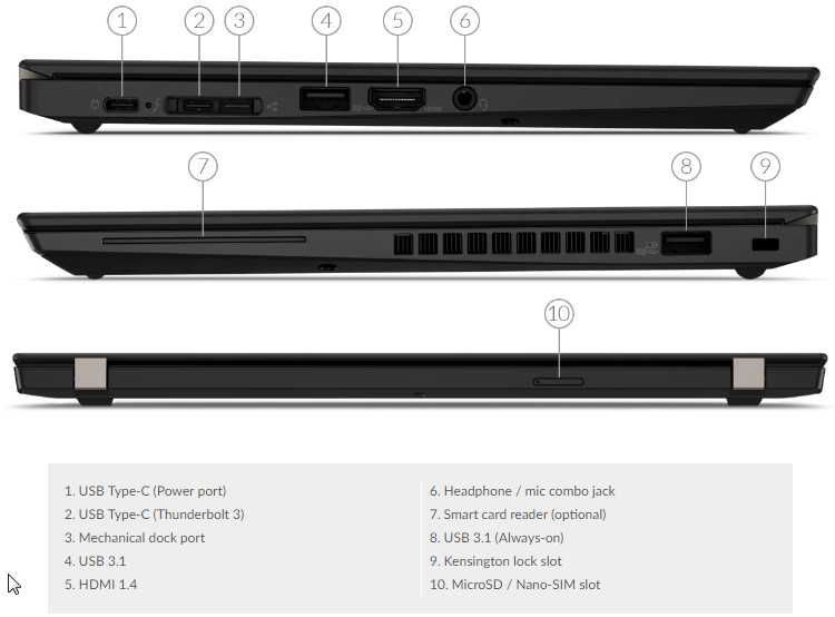 Laptop Lenovo ThinkPad X390 i5 Gen8 16GB SSD 13.3" IPS  Ultra Portabil