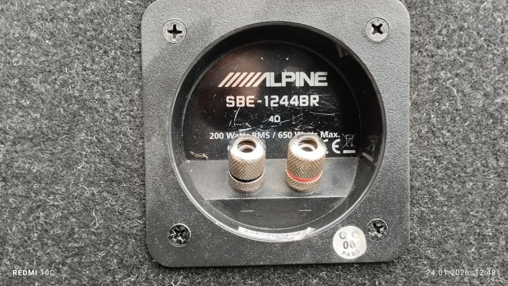 Субуфер ALPINE SBE-1244BR 30 СМ, 200 W