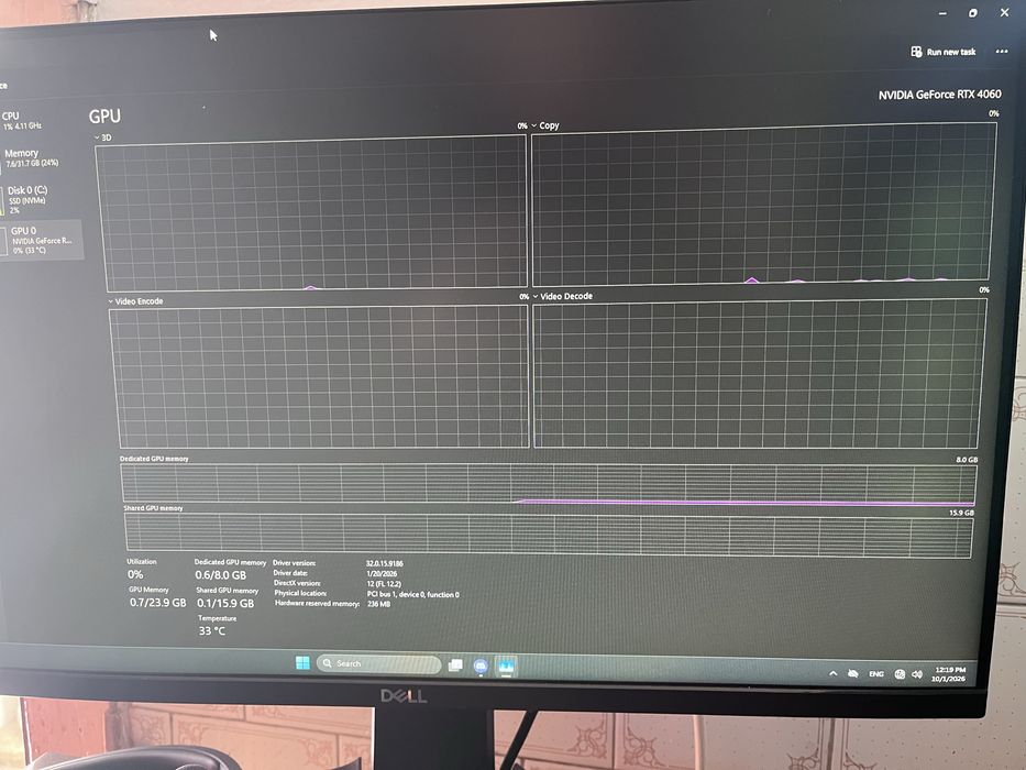 Pc gaming RTX 4060 8GB