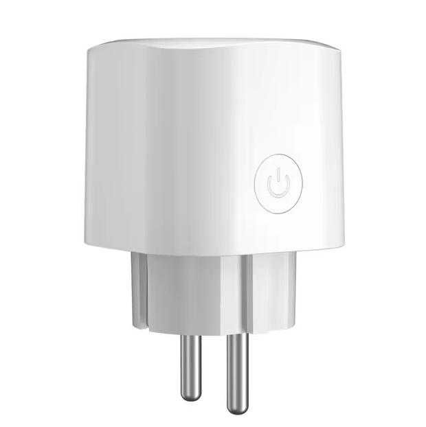20A Bluetooth + WiFi Smart Преходен Контакт с Вграден Електромер eWeLink APP Дистанционен Контрол Приложение Смартфон/Таблет Alexa Amazon Google Apple