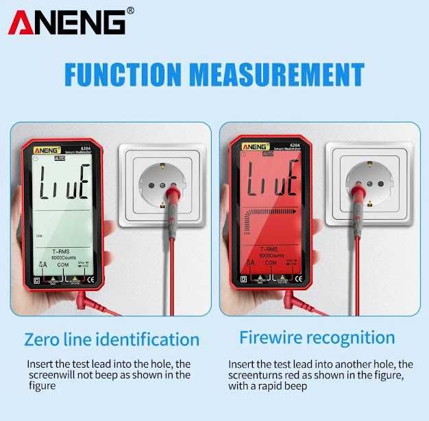Multimetru digital Aneng 620A True RMS Afisaj Test Frecventa NCV