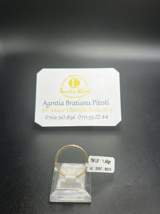 Inel aur 14k 1,40 Gr  marimea 18 cod 25087