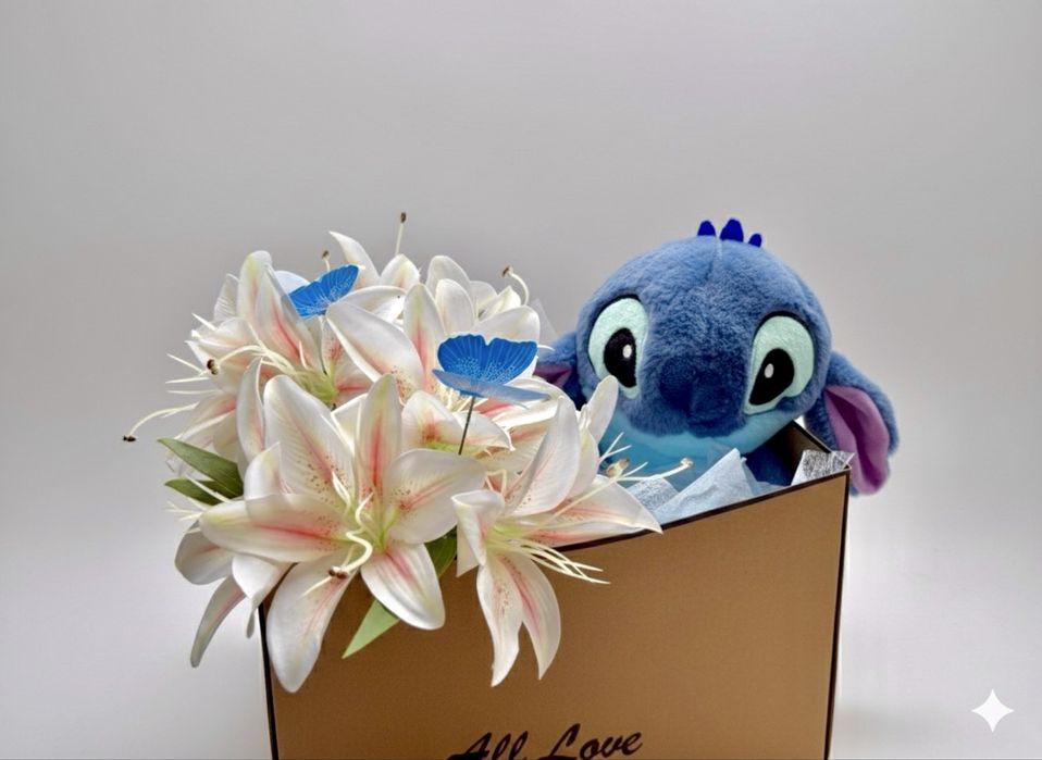 Ръчно изработени подаръци (мече, играчки, рози, цветя)