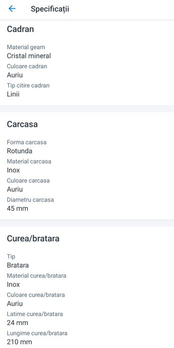 Ceas bărbați fossil nou