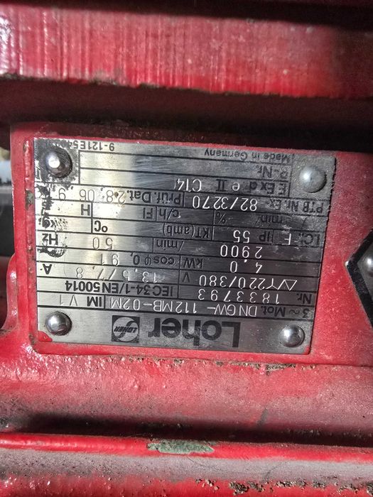 Ел.Двигател Взривозащитен - 4квт / 2900 об.мин