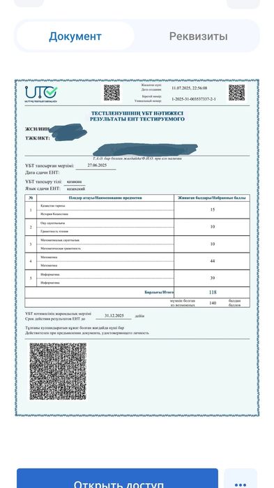 Онлайн математика пәнінен оқытушы