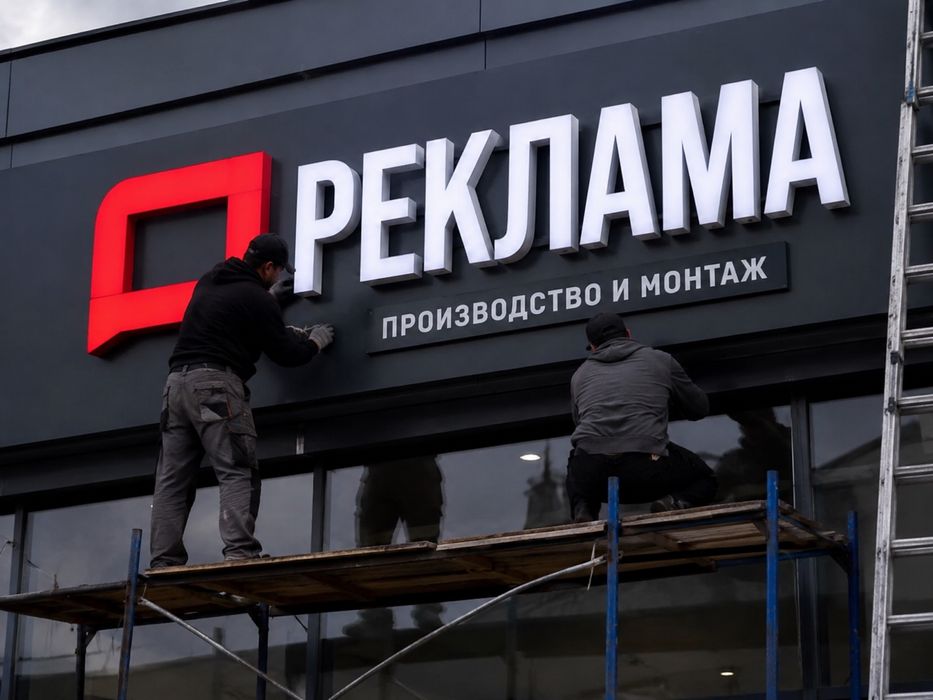 Наружная реклама ! Производство и монтаж.