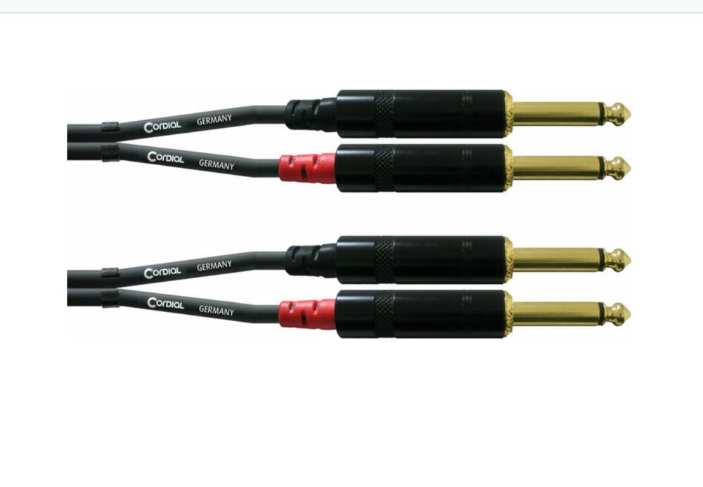 Vand Cordial cablu stereo  4 conectori Jack mare mono la ambele capete