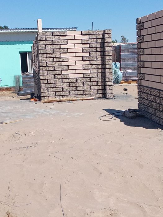 Өзбек бригадасы бар. Облицовка кірпішті өте сапалы өреді.