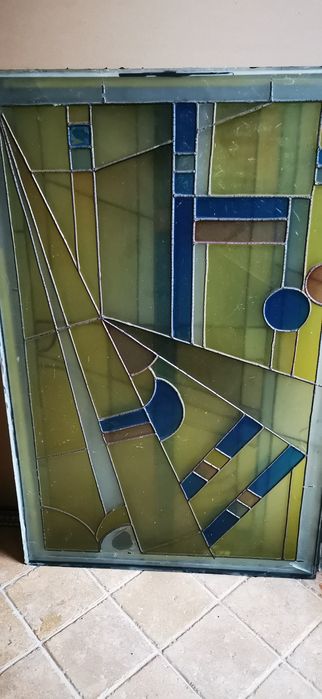 Vitraliu ceramic model Art Nouveau