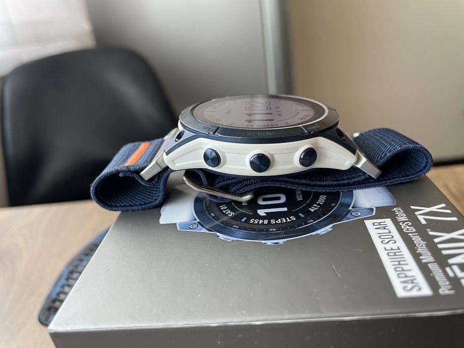 Garmin Fenix 7X  Sapphire  Mineral Blue Titanium Edition