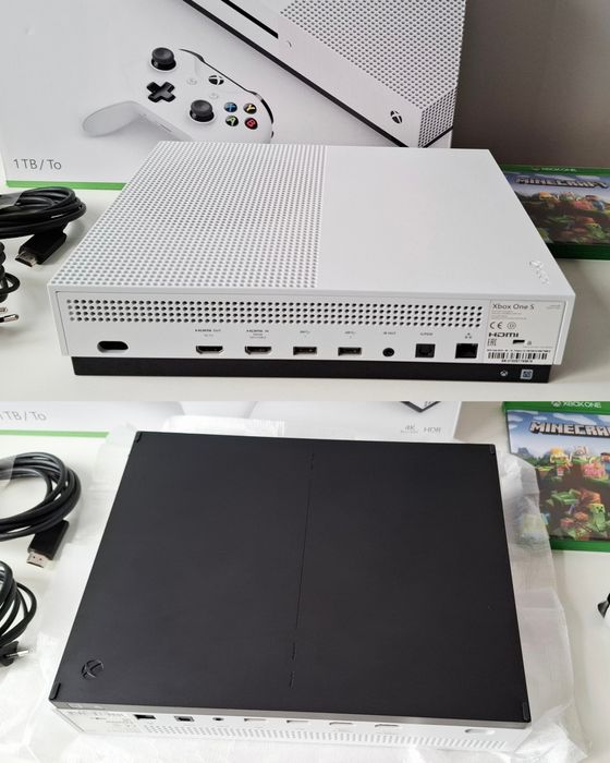 Consolă Xbox One S 1TB + jocuri Minecraft