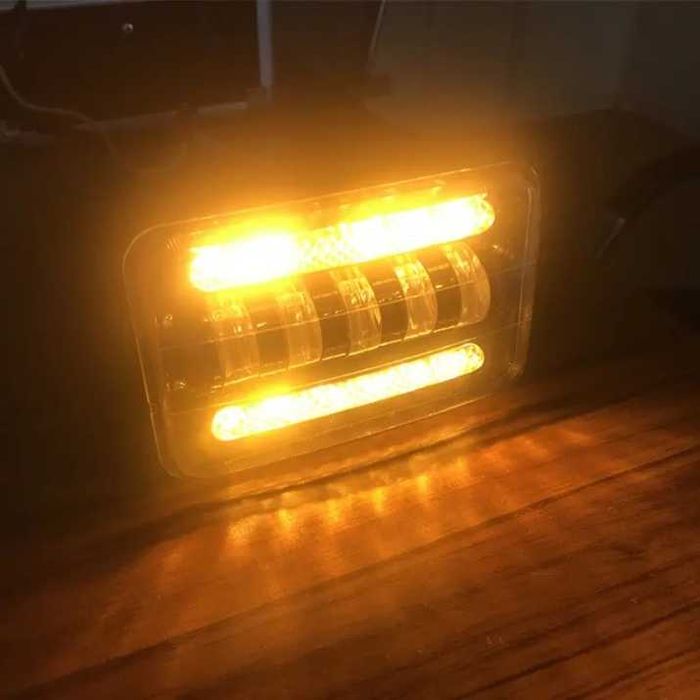 Комплект 2 Броя LED Фарове Халогени за вграждане 5 инча 17х11 см