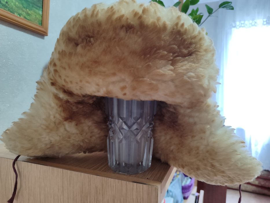 Шапка зимняя цигейка