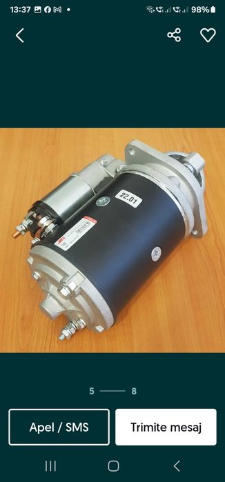 Electromotor pentru tractoare Ford. 

Compatibil cu urmatoarele modele