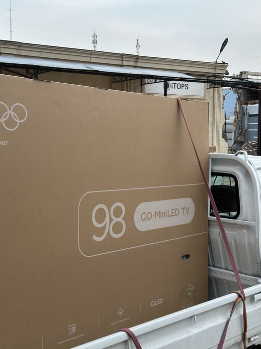 Телевизор TCL 98 дюймов, 4K QLED, Google TV, Miniled 144hz, Доставка