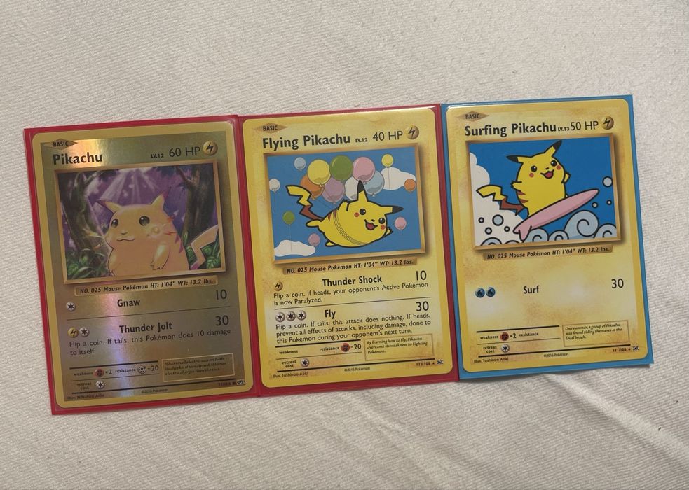 2016 Pokemon Cards Pikachu Collection