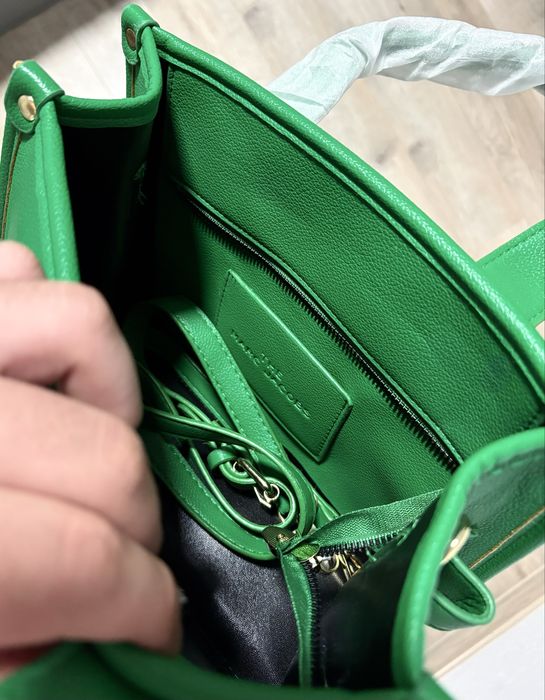 Geanta Marc Jacobs The Tote Bag Verde Noua Cu Curea