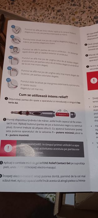 Aparat masaj la baterii