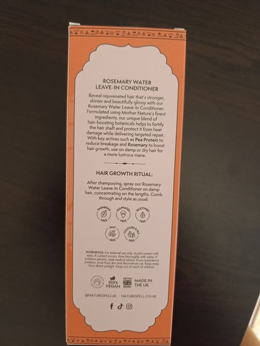 Спрей-балсам за коса без отмиване Nature Spell