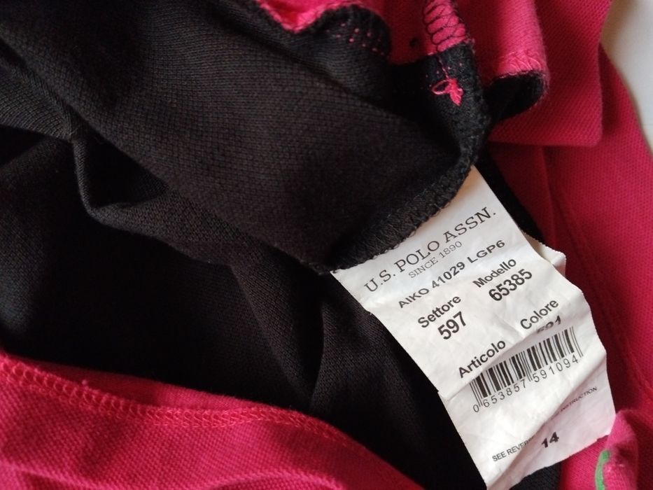 U.S.Polo Assn. 14години тениска поло яка