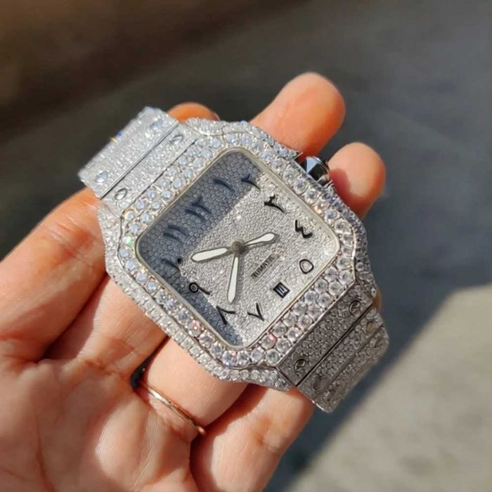 iced out mossinate watch