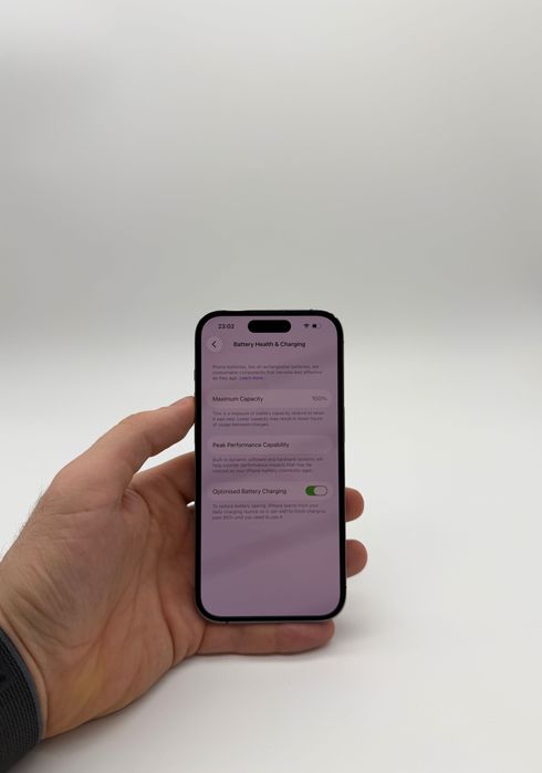 iPhone 14 Pro 128GB Deep Purple / 100% Батерия / Перфектен Технически