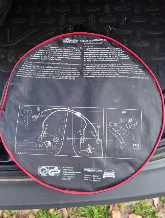 Кабели за подаване на ток - 3,5м 12/24V, 1500A, 25mm²