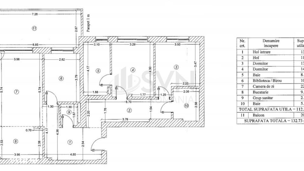 Domenii - Penthouse 4 camere 133 mp