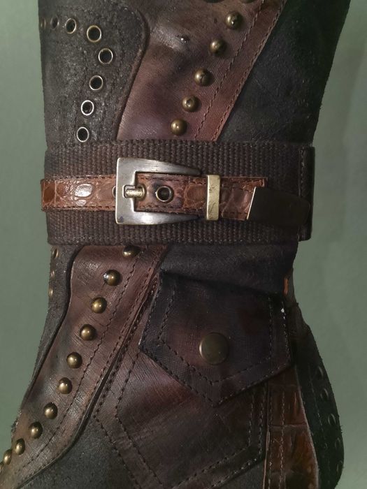 Женские сапоги демисезон кожа