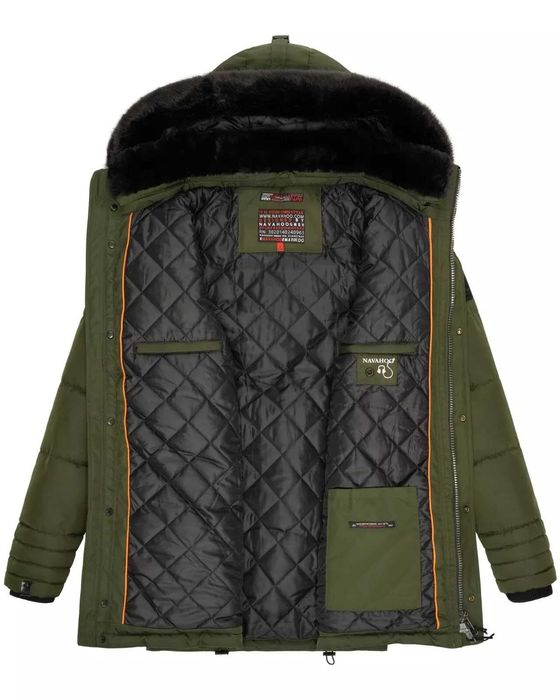 Куртка для мужчин длинная, зимняя аляска Navahoo, с мехом до -20°