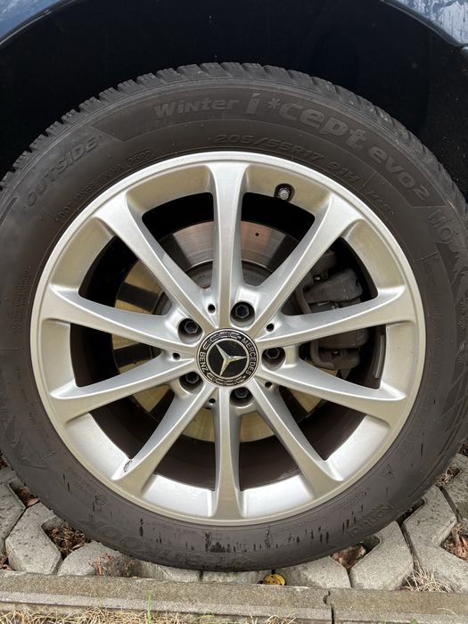 Jante originale Mercedes cu cauciucuri noi iarna