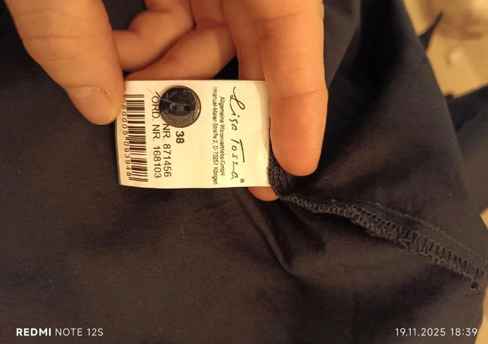 Cămașă neagră Lisa Tossa Nr 38