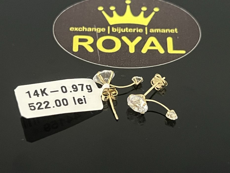 Bijuteria Royal CB : Cercei dama aur 14k 0,97 grame