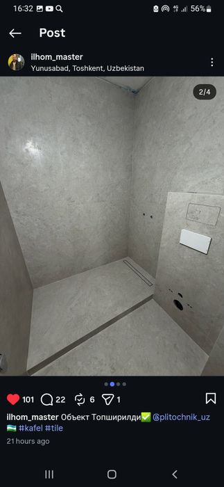 Kafelchi usta tez va sifatli