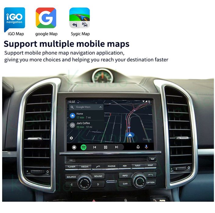 Carplay Android PCM 3.1 Auto,Apple Porsche Cayenne,Panamera,Cayman.