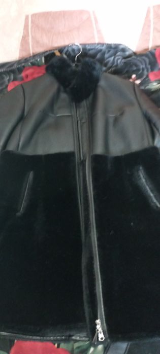 Дублёнка+кожа+норка