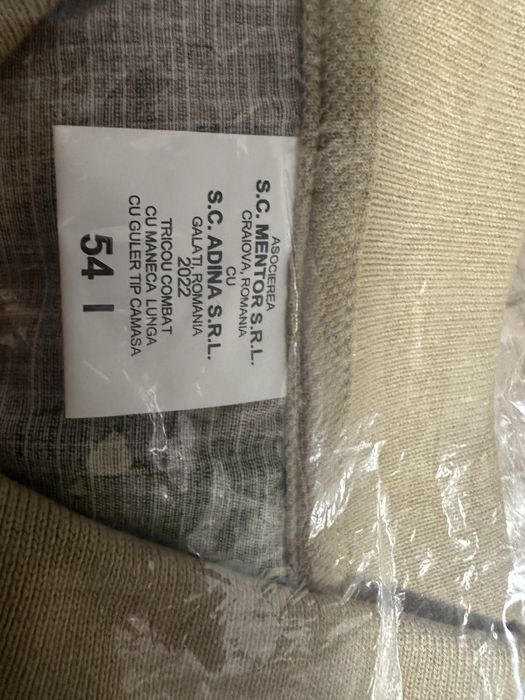 Tricouri militare cu guler si maneca lunga marimea 52/1